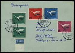 Nr.205-8 und 222-25 jeweils auf adressiertem Ersttagsbrief sowie Nr ...